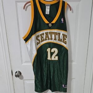 Reebok Seattle Jersey - Green and Yellow